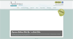 Desktop Screenshot of ambiencesalonspa.com